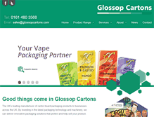 Tablet Screenshot of glossopcartons.co.uk